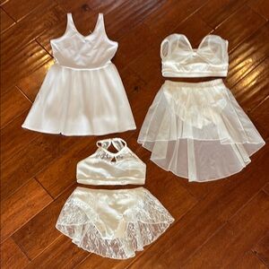 Elegant White Kids Dress Set